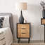 Aneliya 45cm W Metal Bedside Table