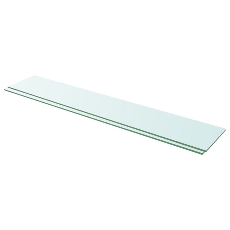 Zaynab 2 Piece Glass Floating Shelf, 0.8cm H x 110cm W x 20cm D