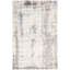 Tapis gris clair 5 pi x 7 pi 8 po à la main one-of-kind-noué la 2010 Suazo