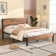 Alicia Platform Bed Frame with Wood Headboard and Footboard No Box Spring Needed
