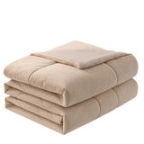 Velvet Comforter, Quilted Reversible comforter,Traditional Cozy Chenille Comforter, Sherpa Comforter