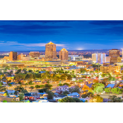 Albuquerque Cityscape - Photographie sur toile tendue