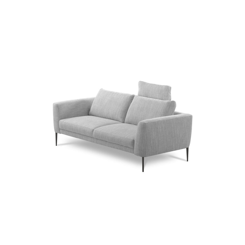 Boucle Sofa, 3, Grey/White