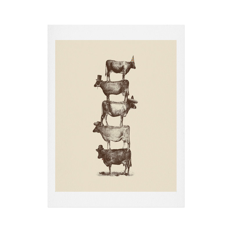 « cow cow nuts », impression, H 10 po x l 8 po x P 1 po