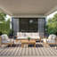  Tapis moderne ivoire gris carré Positano-726585126-726585145