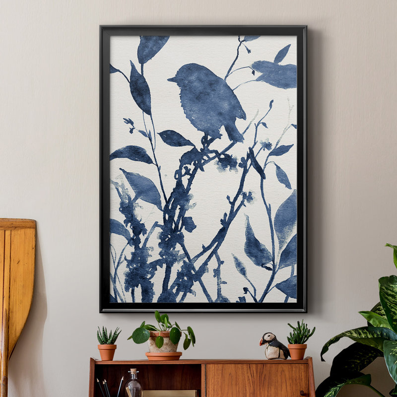 Bluebird Silhouette II - impression d'un cadre photo unique, Noir, noir, noir, noir, H 30,5 po x l 22,5 po x P 1 po