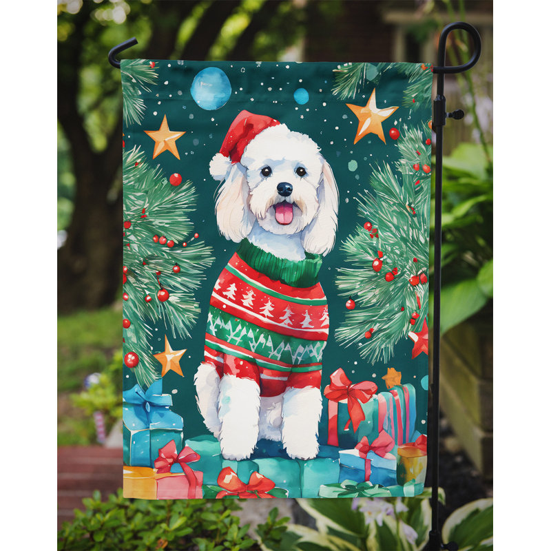 Drapeau de jardin en polyester à 2 faces, H 15,5 po x l 11,25 po