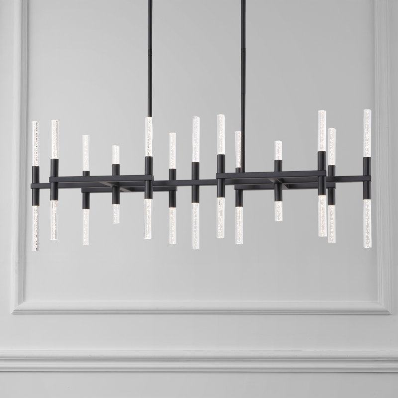 Evaria 26 - Light LED Chandelier, Matte Black