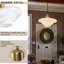 Luminaire suspendu Mid-Century doré nordique