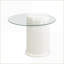 Ensemble de 2 tables basses gigognes en plastique blanc avec rangement - Gain de place pour le salon-1995166101