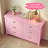 Haven 47.2" Morandi Pink 6-Drawer Dresser – Wide Storage Chest With Silver Cup Pulls, Shaker-Style Fronts, Soft Pastel Finish-1675983921