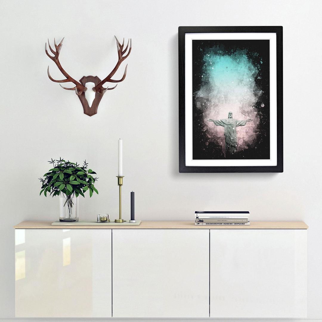 Corcovado in Rio de Janeiro Brazil - Framed Print