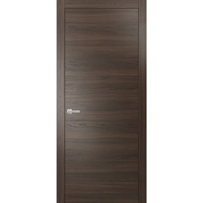 Porte intérieure moderne avec poignée | Planum 0010 | Garniture simple à panneau simple Regural | Salle de bain