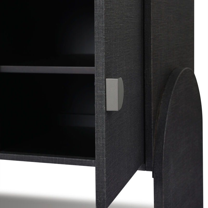 Cressida 72'' W Sideboard, Black Linen