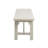 Embrey Reclaimed White Solid Wood Dining Bench with Metal Stretchers-456174049