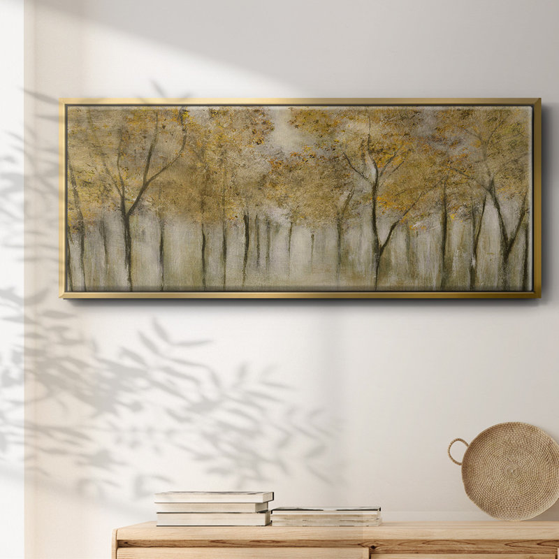 Golden Spring- Framed Canvas, 8" H x 20" W