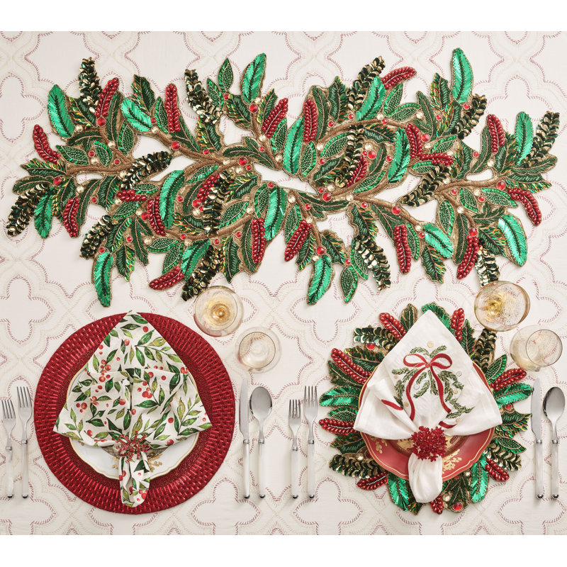 Aster Napkin Ring, Red