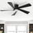 Karlena 52'' Modern Large Dimmable Ceiling Fan with LED Lights and Remote Control-48267737