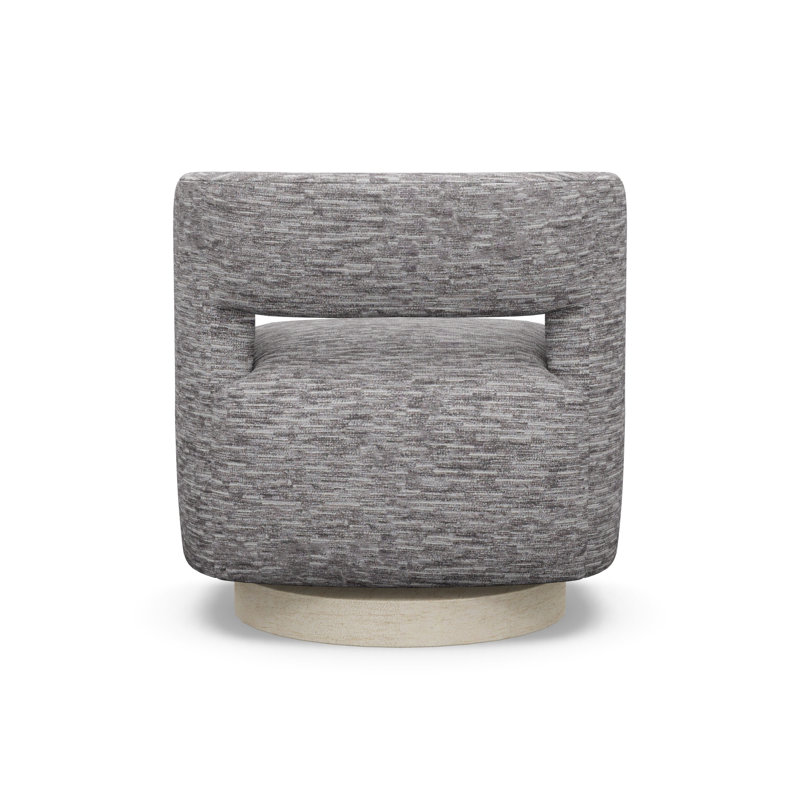 Crystle Swivel Barrel Chair, 8172-81, Sandstone