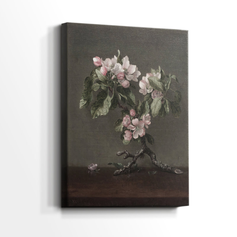 Imprimé floral rétro XCII - galerie Cavas, H 48 po x l 32 po