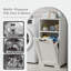 Armoire à linge, panier à linge en bois avec conception inclinable