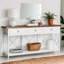 Console 70,9 "avec 3 tiroirs et tablette de rangement, canapé de vestibule pour le salon