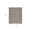 Tapis ivoire et gris tissé à la main 5 pi x 8 pi
