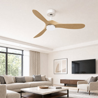 Ventilateur de plafond moderne de 183 cm (72 po) avec éclairage DEL à intensité variable (3 couleurs), moteur CC réversible à 6 vitesses, télécommande/application/commande vocale, minuterie et mode silencieux. Parfait pour le salon, la chambre à coucher et la salle à manger.