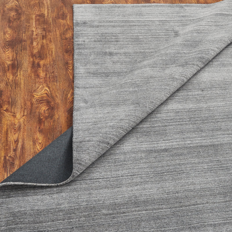 Tapis gris tissé à la main Jami, Rectangle 2 pi x 3 pi