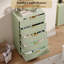 Commode 5 tiroirs 48 po pour chambre à coucher, commode moderne avec rangement profond 48 po-1467800347