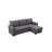 Ashlyn 84" Light Gray Reversible Sleeper Sectional Sofa With Storage Chaise, USB Charging Ports And Pocket-1176648670