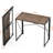 Rustic Brown Folding Computer Desk, No Assembly Space Saving Writing Table-219228384