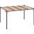 10' X 13' Pergola With Sliding Canopy - Backyard Shade For Patio, Outdoor Celebration, Garden, Grill Gazebo Charcoal Gray Aluminum Retractable Porch, Party,
