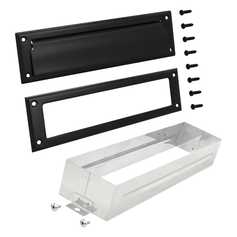 Terry Brass Mail Slot, Black
