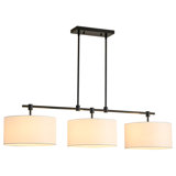 Luminaire suspendu pour îlot de cuisine à 3 lumières à intensité variable