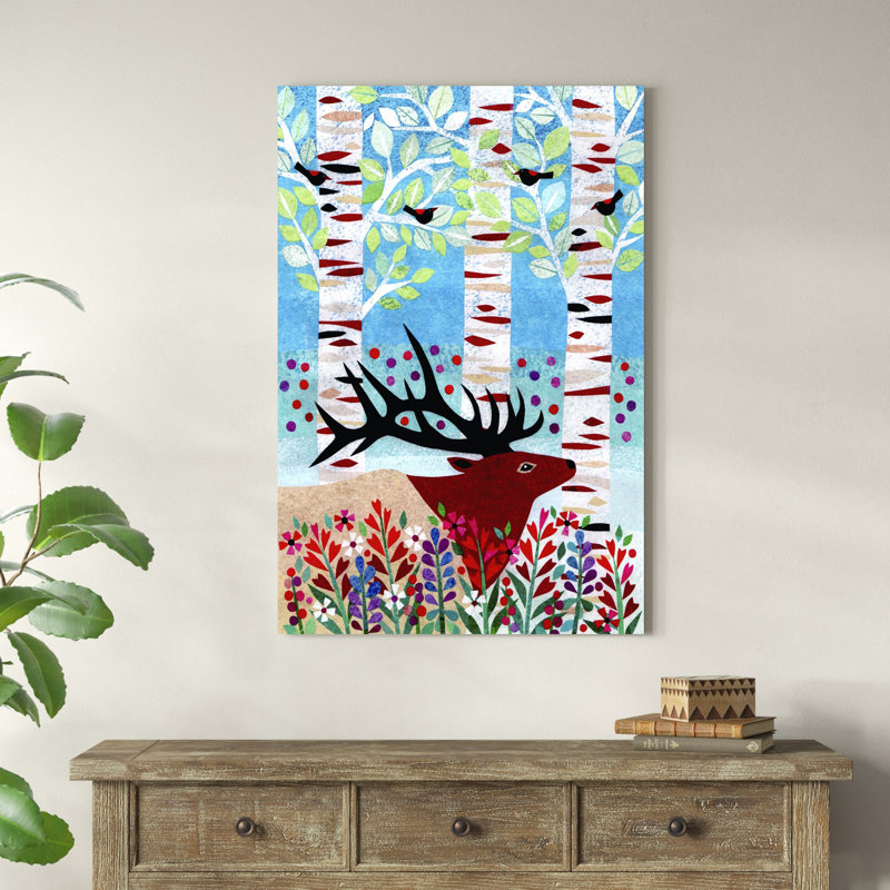 Créatures de la forêt I, H 48 po x l 32 po