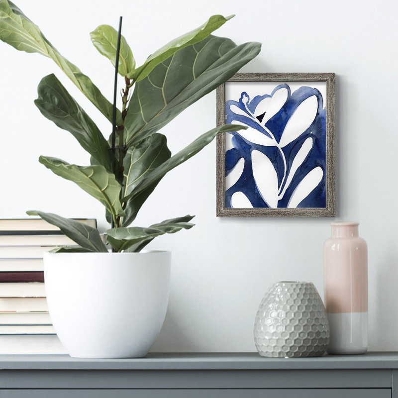 Blue Eucalyptus I " Blue Eucalyptus I ", 37.5" H x 27.5" W x 1" D, No Mat, White Framed Canvas