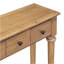 Table d'entrée avec 4 tiroirs, console rétro avec tablette ouverte pour les entrées, les salons et les couloirs (vieux pin)-1798334774