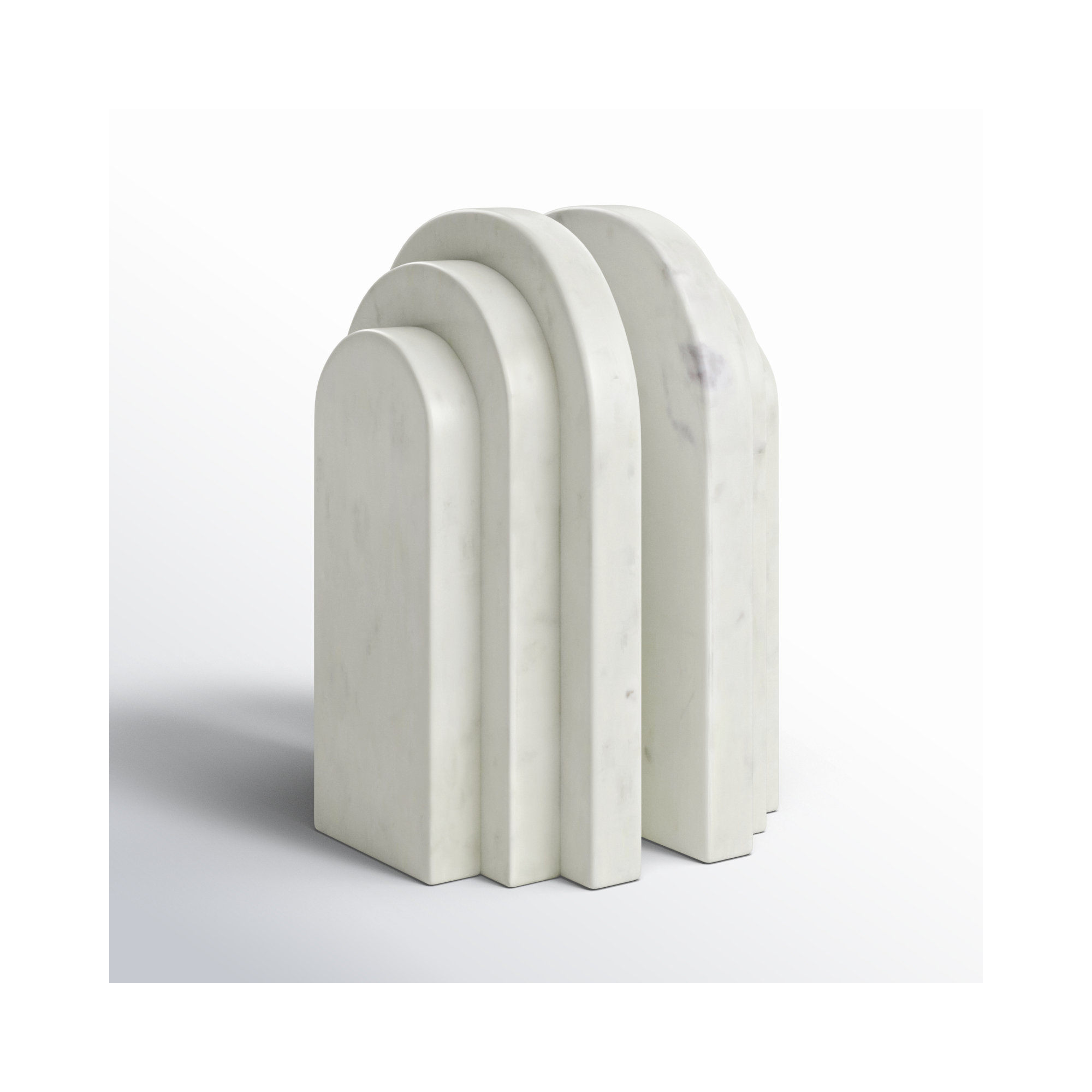 Roi Bookend, White