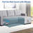 82-inch Sleeper Sofa, Upholstered Pull Out Sectional Sofa with Storage Chaise, L-Shaped Corner Reversible Sleeper Sectional Sofa-2127227174