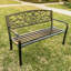 Banc de jardin en métal Nazarria