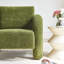 Canapé en sherpa ergonomique 33,36 po 1 place - Tissu amélioré, structure en bois massif et accoudoirs courbés pour les petits espaces-212225400