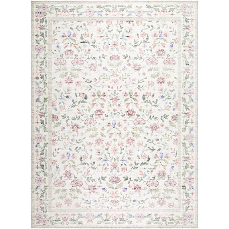 Abida Floral Area Rug, 200 x 275 cm