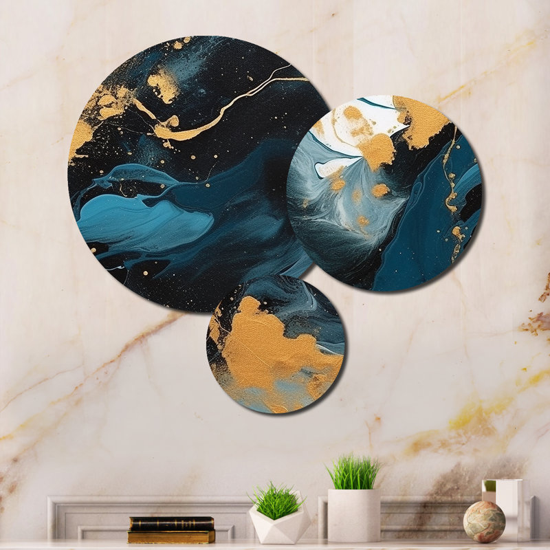 Abstract Wall Decor on Metal