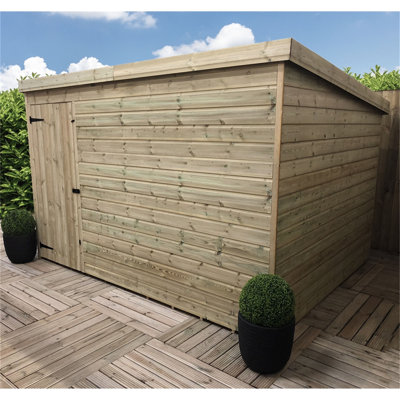 Karrissa 10 ft. W x 5 ft. D Solid Wood Garden Shed