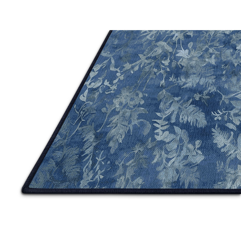 Machine Washable Gray Area Rug, Rectangle 5' x 7'