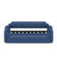 Lit de jour simple recouvert de tissu avec couchette coulissante-665551506