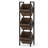 15" 3-Tier Industrial Basket Stand with Angled Baskets – Rustic Vertical Fruit & Snack Rack