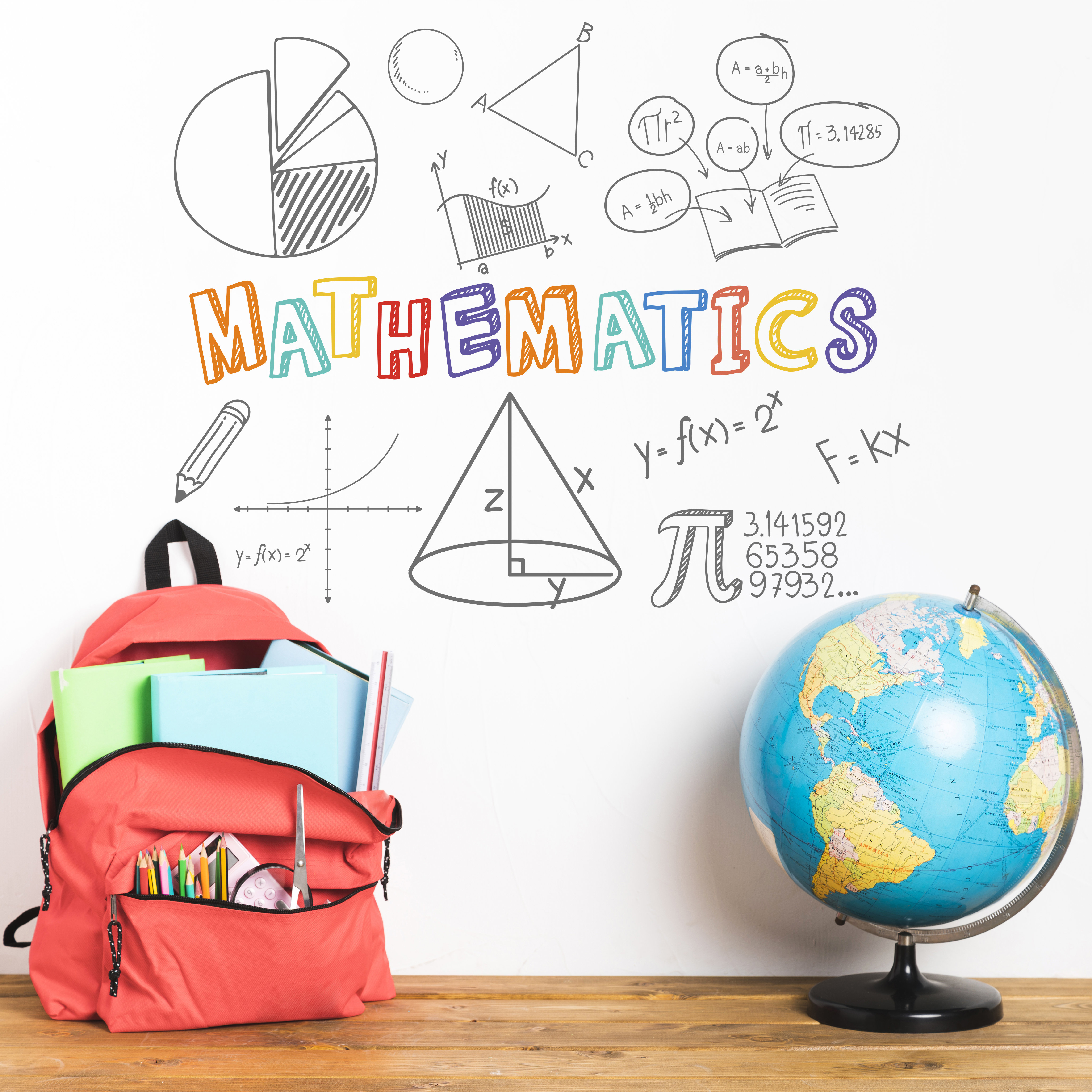 Trinx Math Wall Decal, Mathematics Vinyl Wall Art For School , Stem ...