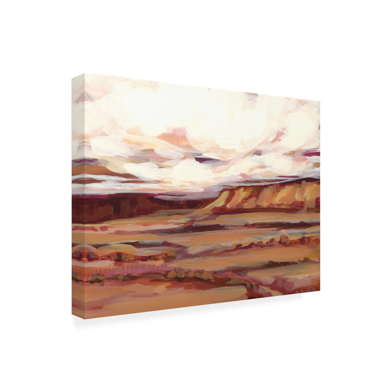 Art mural sur toile «bol Haley Knighten Mauve Mesa I», H 35 po x l 47 po